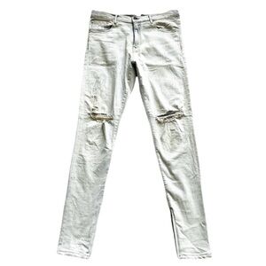 ORO LOS ANGELES PAINT SPLATTER DISTRESSED KNEE JEANS MENS SIZE